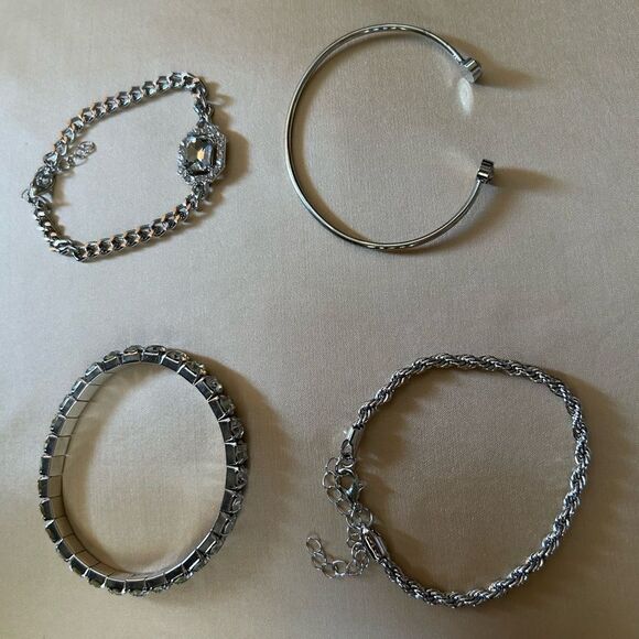 bohemian silver bracelet A643 - Picture 2 of 3